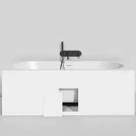 Ванна Salini ORNELLA AXIS KIT 170х75 103513M из материала S-Sense, Белая матовая