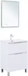 Тумба под раковину Aquanet Алвита New 60 напольная, белый матовый, 344132