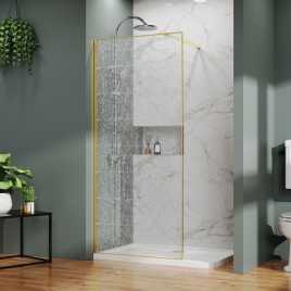 Душевая перегородка Azario Walk-in 100 AZ-275-100-BGL-CBR стекло 13 мм с узором 