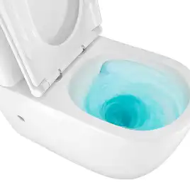 Унитаз-компакт Azario RIANO AZ-1307A напольный, безободковый, со смывом Торнадо, в комплекте с бачком и сиденьем микролифт, Белый глянцевый