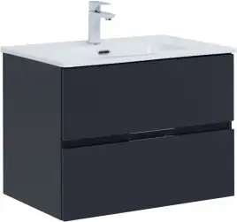 Тумба под раковину Aquanet Алвита New 70 2 ящика, антрацит 303908