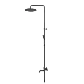 Душевая система для ванны WHITECROSS Y black Y1234TOPBL, термостатическая, Черный матовый