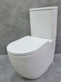 Унитаз напольный Ceramalux TR2176-1 TORNADO, безободковый (Система смыва торнадо)