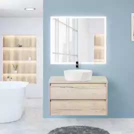 Зеркало BelBagno SPC-GRT 90х80 SPC-GRT-900-800-LED-TCH с подстветкой, сенсорный выключатель