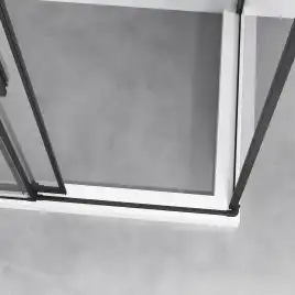 Душевой уголок Vincea Slim-N 140х90 VSR-4SN9014CLB, профиль черный, стекло Прозрачное