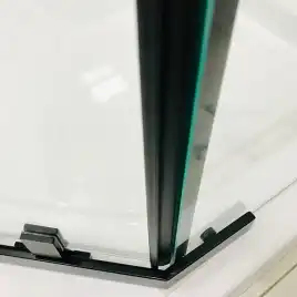 Душевой уголок AVS Трапеция 100x100 профиль черный матовый, стекло прозрачное, 803-0023-195-1010-BM-T