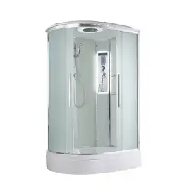 Душевая кабина AvaCan EM3812RLED 120x80 см, средний поддон, с крышей, правая