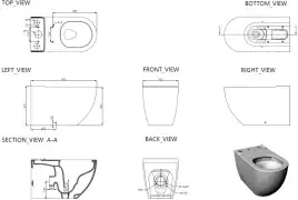 Напольный унитаз Allen Brau Priority Tornado 4.31006.20 безободковый, цвет белый глянец