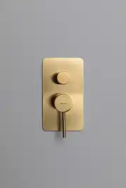 Смеситель для ванны Allen Brau Priority 5.31A11-GB (с внутренней частью, 3 выхода) золото