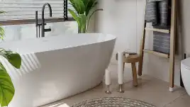 Ванна Salini Sofia 150х75 102528M из материала S-Stone, Белая матовая