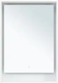 Зеркало Aquanet Милан 60 с подстветкой, сенсорный выключатель, белый глянец, 306380