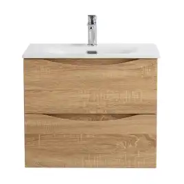 Тумба под раковину BelBagno MARINO-CER-N-700-2C-SO-WO-P подвесная Rovere Bianco