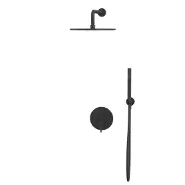 Душевая система для душа WHITECROSS Y black YSET04BL, скрытого монтажа, Черный матовый