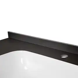 Раковина мебельная AVS Шарм 120x56 L белая/черная