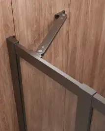 Душевой уголок CEZARES MOLVENO-RH-11-120/110-C-GM-IV стекло Прозрачное, профиль Оружейная сталь