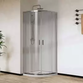 Душевой уголок Vincea City 90х90 VSQ-5CT900CL, профиль хром, стекло Прозрачное