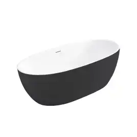 Акриловая ванна Vincea 170х80 VBT-405-1700MB отдельностоящая, Черная матовая