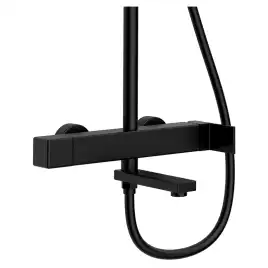 Душевая система AVS Cube 811-222-MB, черный матовый