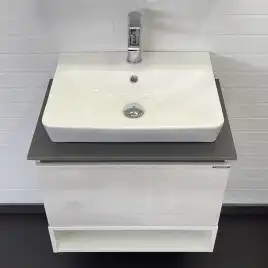 Тумба с умывальником Comforty Прага 60 Дуб белый, 00-00014535