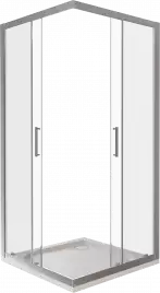 Душевой уголок Good Door LATTE CR-80-C-WE профиль Белый стекло прозрачное
