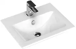 Тумба под раковину Aquanet Практика 50 белый глянец, 347914