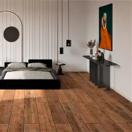 Керамогранит AVS Vintage 20x120 матовый, коричневый