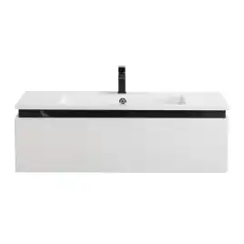 Тумба под раковину Cezares SLIDER 100 см, SLIDER-1000-1C-SO-BO подвесная, Bianco Opaco