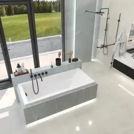 Акриловая ванна Whitecross PALACE 180х80 0104.180080.100 прямоугольная, Белая