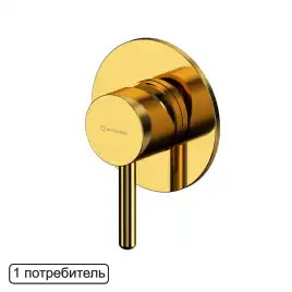 Смеситель для душа Whitecross Y gold скрытого монтажа Золото глянцевое, Y1245GL