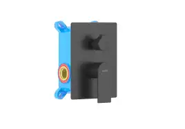 Смеситель для душа Aquatek Лира AQ1446MB встраиваемый, с внутренней частью, Черный матовый