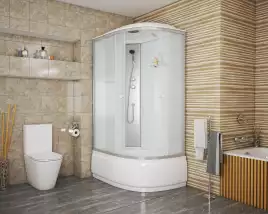 Душевая кабина Niagara Eco 120х80х215 NG-7310-14L высокий поддон, без гидромассажа