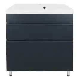 Тумба с раковиной Azario Эстима 70 CS00094595, напольная, Графит
