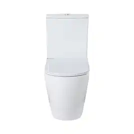 Унитаз напольный Azario Grado AZ-2141 безободковый, с бачком и сидением микролифт, Белый глянцевый