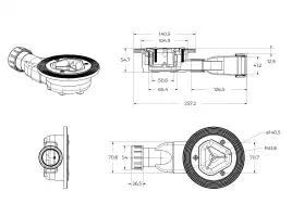 Душевой поддон BelBagno UNO 120х90 из искусственного камня, TRAY-MR-UNO-AH-120/90-35-NERO-NO, Черный матовый