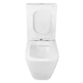 Унитаз напольный Azario LEVANTO AZ-1228A безободковый, с бачком и сидением микролифт, Белый глянцевый