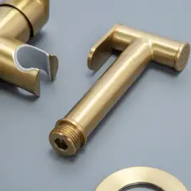 Гигиенический душ со смесителем AVS Beauty брашированное золото, 811-531-BG