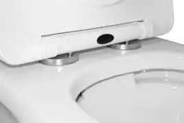 Унитаз-компакт Azario Ambra AZ-848 напольный, безободковый, в комплекте с бачком и сиденьем микролифт, Белый глянцевый