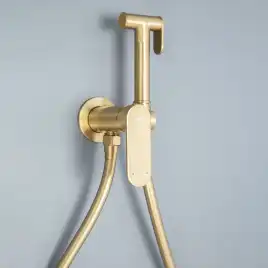 Гигиенический душ со смесителем AVS Beauty брашированное золото, 811-531-BG