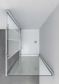 Душевой уголок Vincea Alpha 100х90 VSR-3AL9010CL, профиль хром, стекло Прозрачное