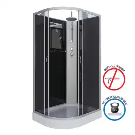 Душевая кабина Niagara Classic 120х80х210 NG-3512-14RBKT низкий поддон, без гидромассажа, 35121433RBKT