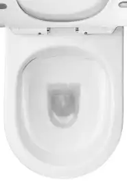 Унитаз напольный Azario FRENTO AZ-2311 безободковый, с бачком и сидением микролифт, Белый глянцевый