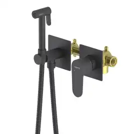 Гигиенический душ со смесителем Aquatek AQ1220MB однорычажный, Черный