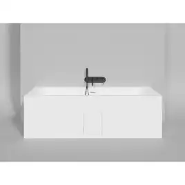 Ванна Salini ORLANDA AXIS KIT 190х80 103311M из материала S-Sense, Белая матовая