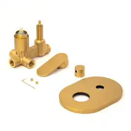 Смеситель для ванны AVS Beauty 811-703-BG встраиваемый, с внутренней частью, брашированное золото