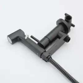 Смеситель с гигиеническим душем Aquatek Ника AQ1819MB, Черный матовый