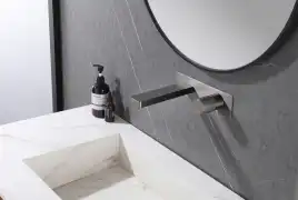 Смеситель для раковины Abber Rund AF8712NG встраиваемый, с внутренней частью, Никель