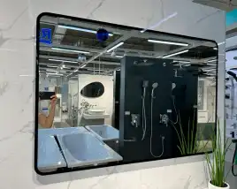 Зеркало с подсветкой AVS Неро 120x80 см, черное