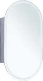 Зеркальный шкаф Aquanet Монте 50 белый, с LED подсветкой, 344787