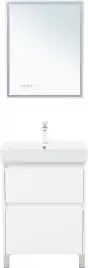 Тумба под раковину Aquanet Nova Lite 2.0 60 напольная, белый глянец, 346336