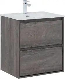 Тумба под раковину Aquanet Милан 60 дуб рошелье, подвесная, 336372